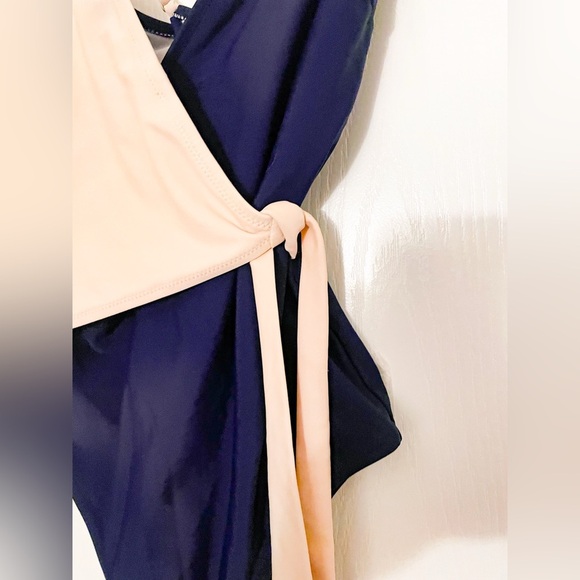 CUPSHE Navy Womens One Piece Swimsuit Size Small EUC - Picture 3 of 16